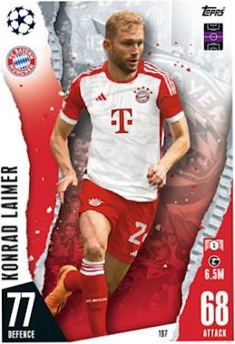 Konrad Laimer 2023 Topps Match Attax UEFA Club Competitions