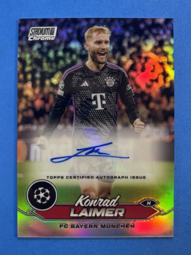 Konrad Laimer 2023 Topps UEFA Stadium Club Refractor