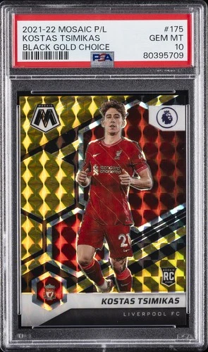 Kostas Tsimikas 2021 Panini Mosaic Black Gold /8