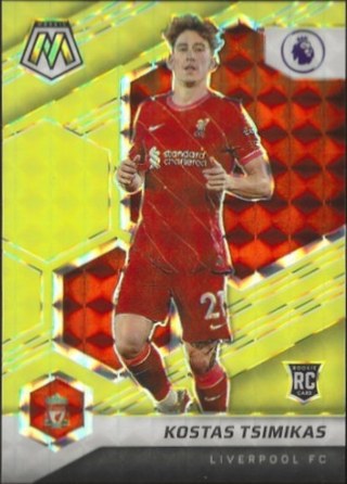 Kostas Tsimikas 2021 Panini Mosaic Gold Prizm /10