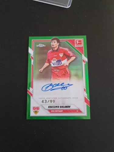 Krassimir Balakov 2025 Topps Chrome Bundesliga Green /99
