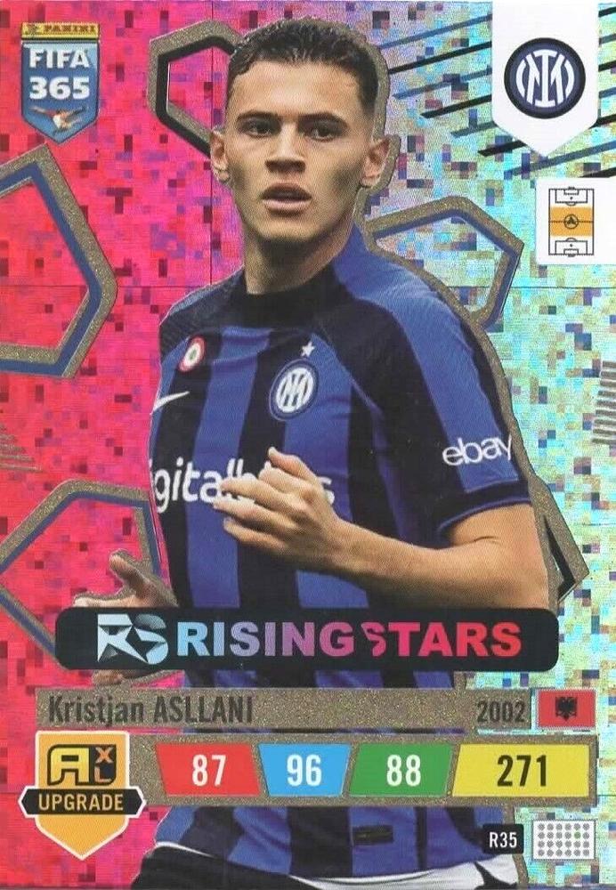 Kristjan Asllani 2023 Panini Adrenalyn XL FIFA 365 Upgrade