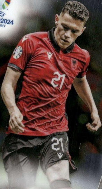 Kristjan Asllani 2024 Topps Chrome UEFA EURO