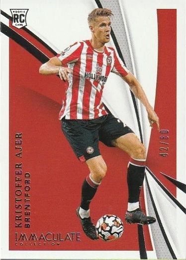 Kristoffer Ajer 2021 Panini Immaculate Collection