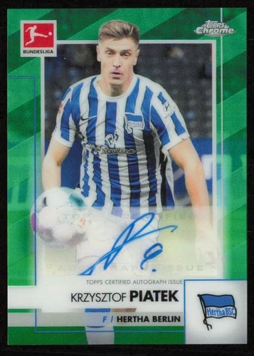 Krzysztof Piatek 2020 Topps Chrome Bundesliga Green /99