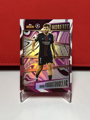 Kvicha Kvaratskhelia 2025 Topps Deco /50