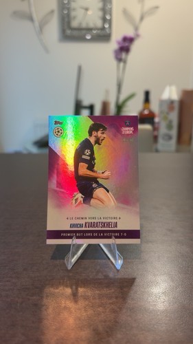 Kvicha Kvaratskhelia 2025 Topps PSG Champions D'Europe /50