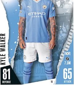Kyle Walker 2023 Topps Match Attax UEFA Club Competitions