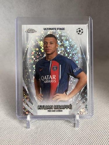 Kylian Mbappe 2024 Topps Chrome Speckle Refractor
