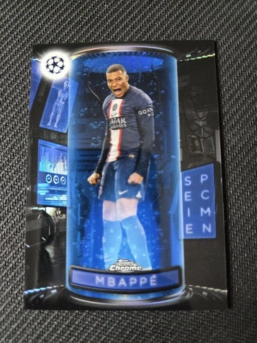 Kylian Mbappé 2022 Topps Chrome Blue /150