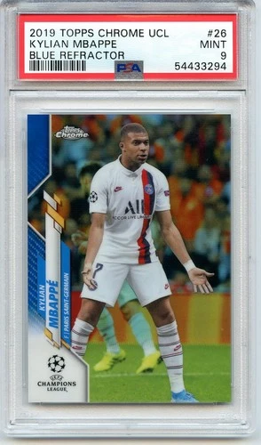Kylian Mbappé 2019 Topps Chrome Blue Refractor /150