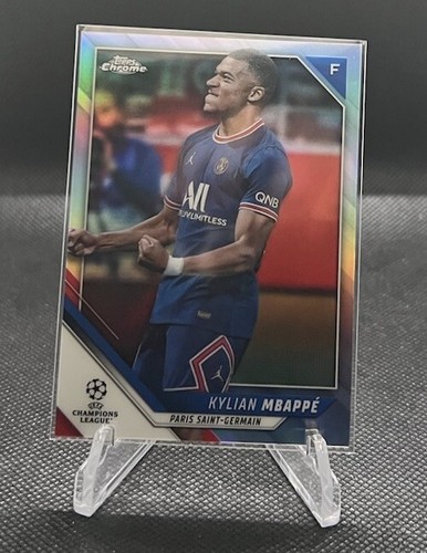 Kylian Mbappé 2021 Topps Chrome Champions League Refractor