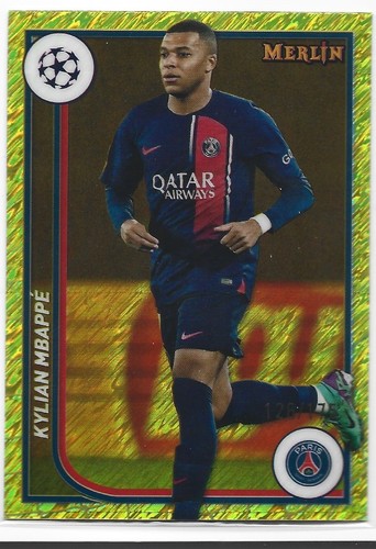 Kylian Mbappé 2023 Topps Chrome Gold Refractor /175