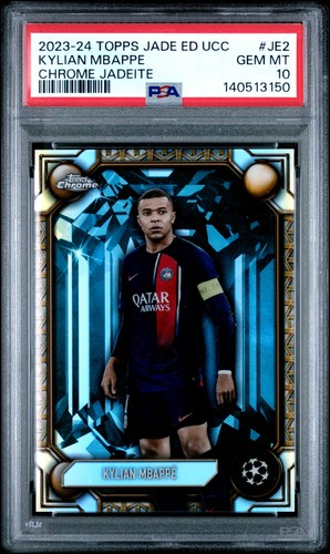 Kylian Mbappé 2023 Topps Chrome Jadeite