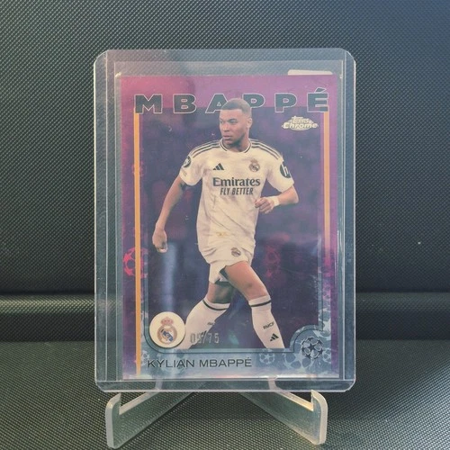Kylian Mbappé 2025 Topps Chrome Magenta /75