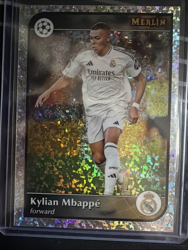 Kylian Mbappé 2024 Topps Chrome Merlin Cracked Ice #9