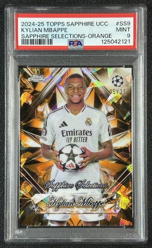 Kylian Mbappé 2024 Topps Chrome Orange /25