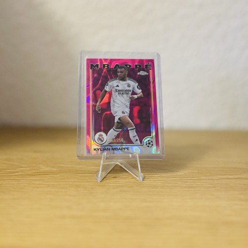 Kylian Mbappé 2024 Topps Chrome Pink Lava /250
