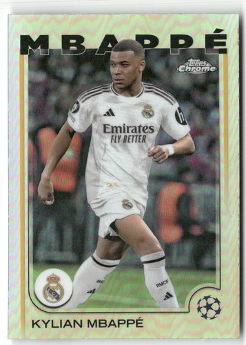 Kylian Mbappé 2025 Topps Chrome Refractor