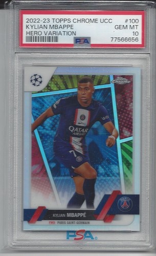Kylian Mbappé 2022 Topps Chrome Refractor
