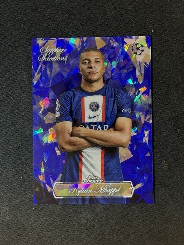 Kylian Mbappé 2022 Topps Chrome Sapphire