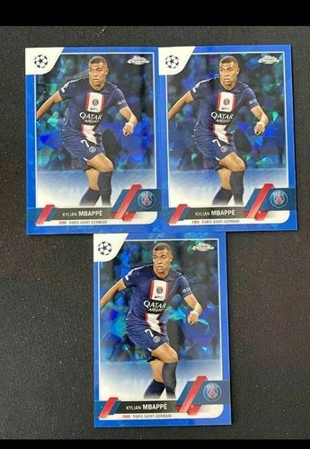 Kylian Mbappé 2023 Topps Chrome Sapphire