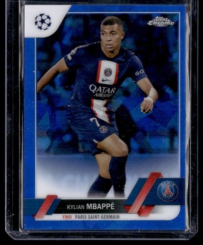 Kylian Mbappé 2022 Topps Chrome Sapphire
