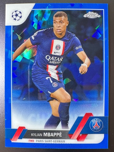 Kylian Mbappé 2023 Topps Chrome Sapphire