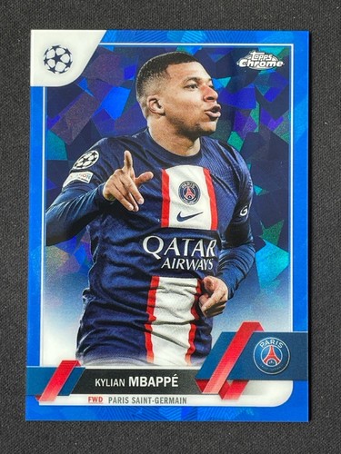 Kylian Mbappé 2023 Topps Chrome Sapphire