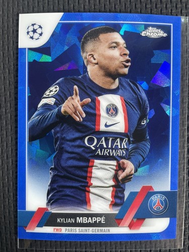 Kylian Mbappé 2022 Topps Chrome Sapphire