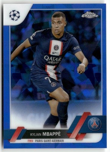 Kylian Mbappé 2022 Topps Chrome Sapphire