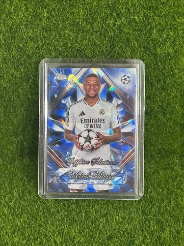 Kylian Mbappé 2024 Topps Chrome Sapphire Blue
