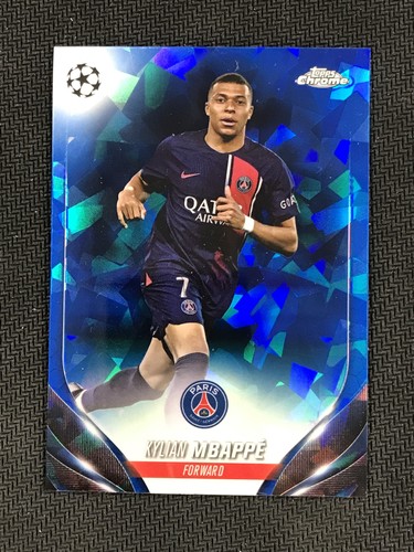 Kylian Mbappé 2023 Topps Chrome Sapphire Edition Sapphire