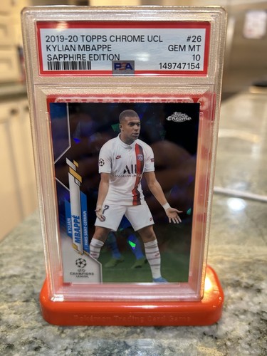Kylian Mbappé 2020 Topps Chrome UCL Sapphire Edition