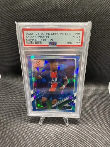Kylian Mbappé 2021 Topps Chrome UCL Sapphire Edition #95