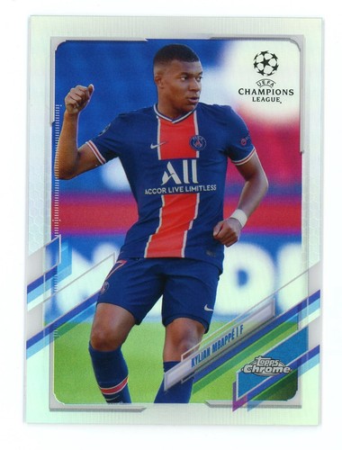 Kylian Mbappé 2020 Topps Chrome UEFA Champions League Refractor