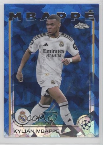 Kylian Mbappé 2024 Topps Chrome UEFA Club Competitions Sapphire Edition