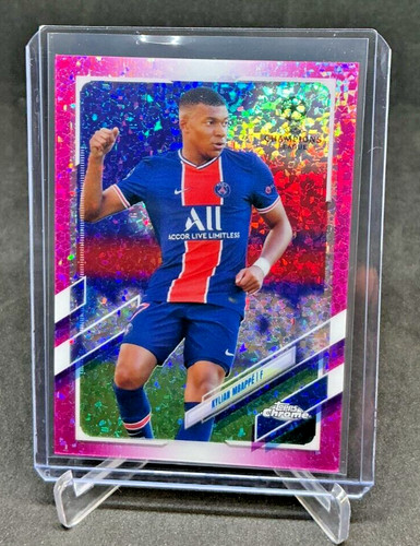 Kylian Mbappé 2020 Topps Chrome UEFA Pink Diamond Refractor /175