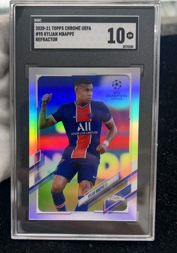 Kylian Mbappé 2020 Topps Chrome UEFA Refractor