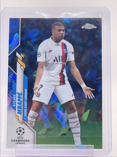 Kylian Mbappé 2019 Topps Chrome UEFA Sapphire Refractor