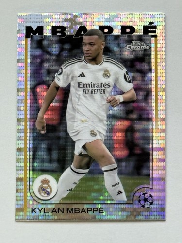 Kylian Mbappé 2024 Topps Cromo Refractor Pulsar