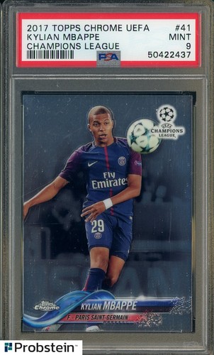 Kylian Mbappé 2017 Topps Cromo UCL Fútbol