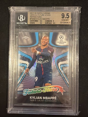 Kylian Mbappé 2017 Topps Cromo UCL Refractor