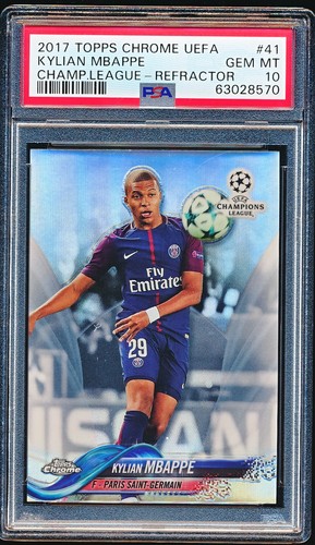 Kylian Mbappé 2017 Topps Cromo UEFA UCL Refractor