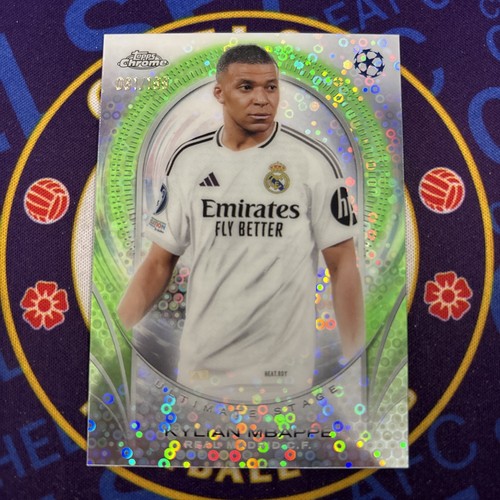 Kylian Mbappé 2024 Topps Cromo UEFA Verde Neón /199