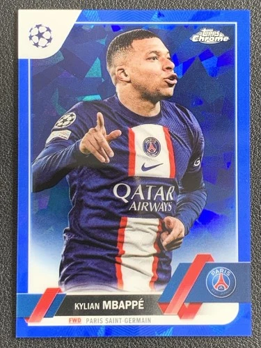 Kylian Mbappé 2022 Topps Cromo Zafiro Sapphire