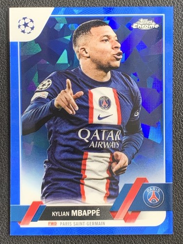 Kylian Mbappé 2022 Topps Cromo Zafiro UCL Sapphire #100-A2