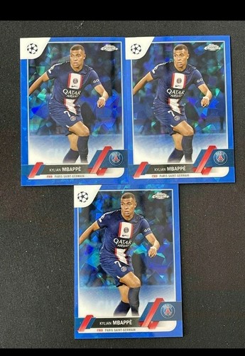 Kylian Mbappé 2022 Topps Cromo Zafiro UEFA Sapphire