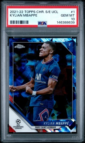 Kylian Mbappé 2021 Topps Cromo Zafiro UEFA Sapphire