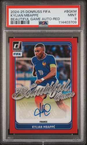 Kylian Mbappé 2024 Panini Donruss FIFA Red /49